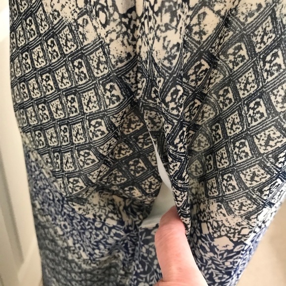 Madewell Moroccan Tile Print Cross Back Blue Maxi Dress Small - Picture 8 of 17